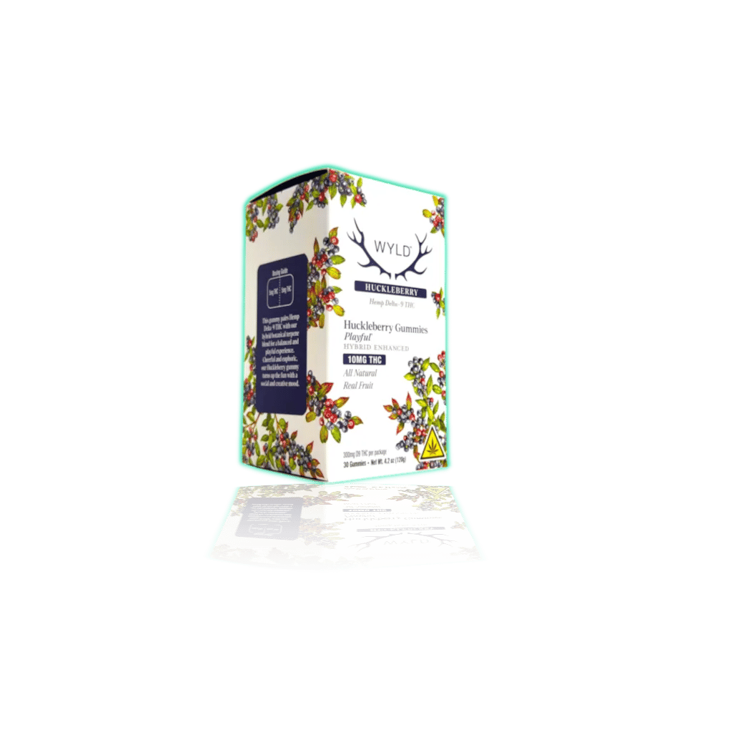 WYLD Hemp Gummies D9 THC 300mg (30ct/pk) — Huckleberry — THC GUMMIES