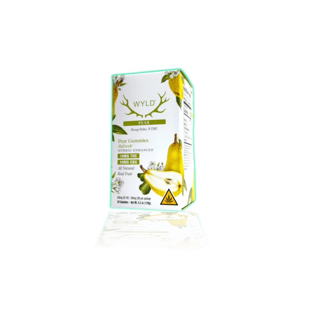 WYLD Hemp Enhanced Gummies 10mg THC (30ct/pk) — Pear — THC GUMMIES