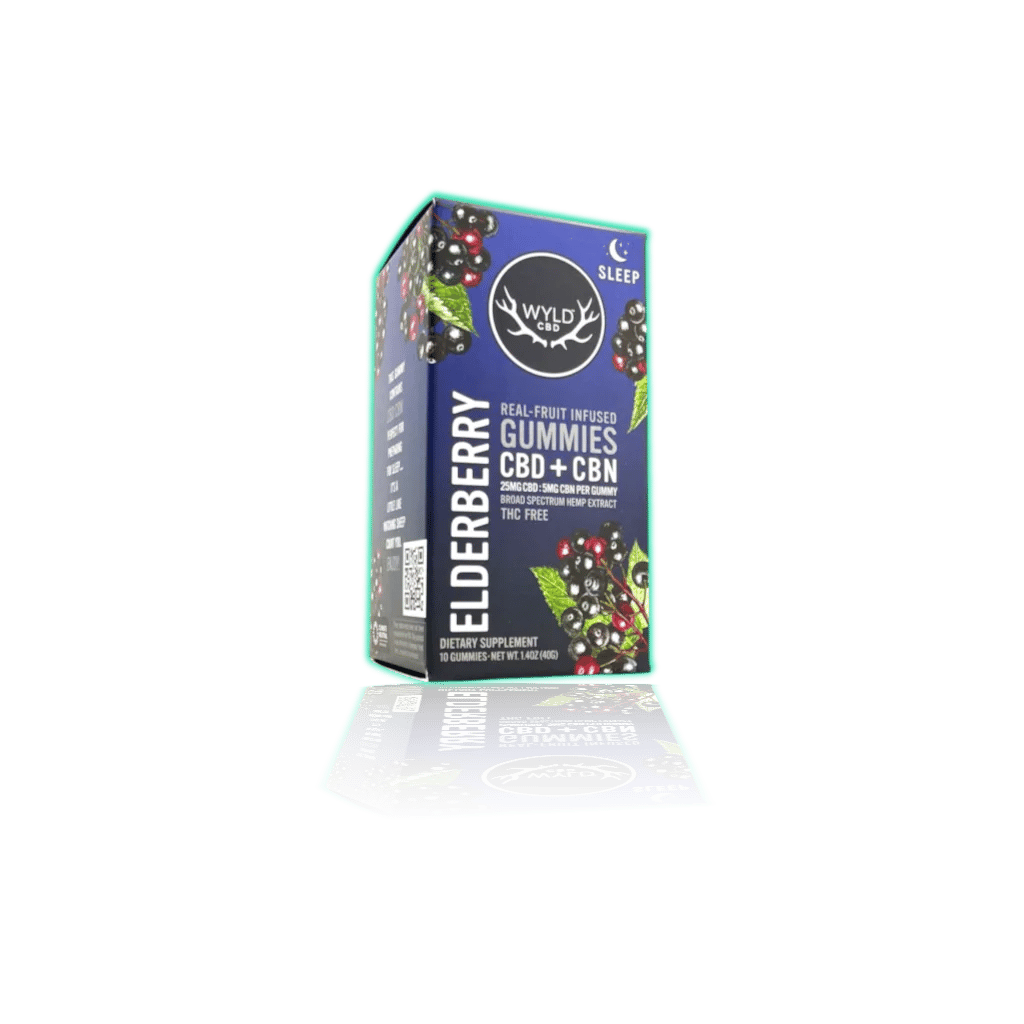 WYLD CBD Enhanced Gummies (10ct/pk) — Elderberry — CBD GUMMIES