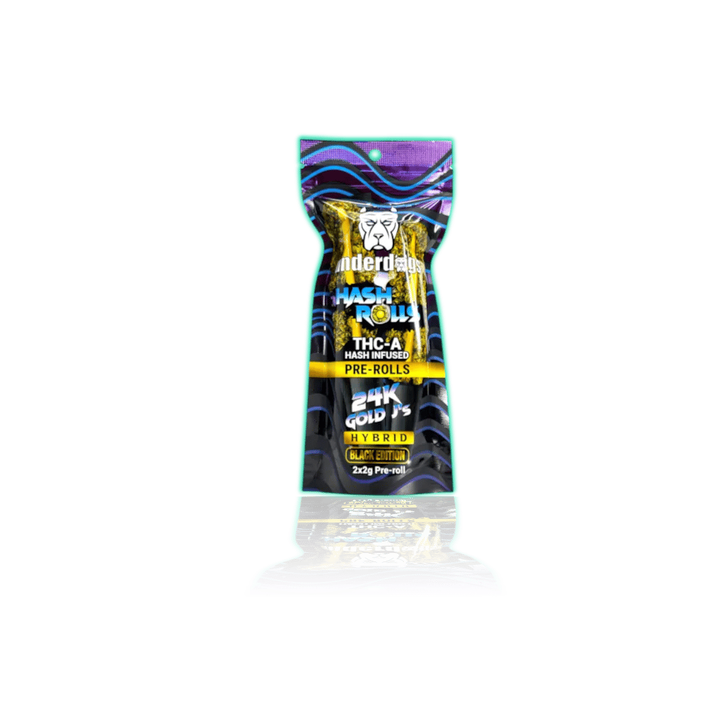 Underdogs Hash Rolls THC-A Hash Infused 2x2 Pre-roll — INFUSED THCA PRE-ROLLS