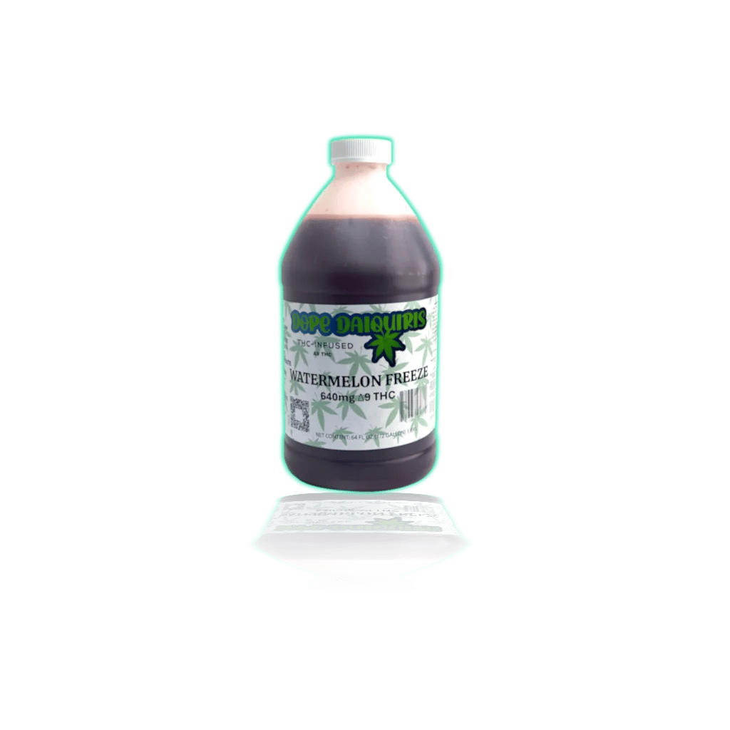 Dope Daiquiri 640mg D9 1/2 Gallon — Watermelon — THC BEVERAGES