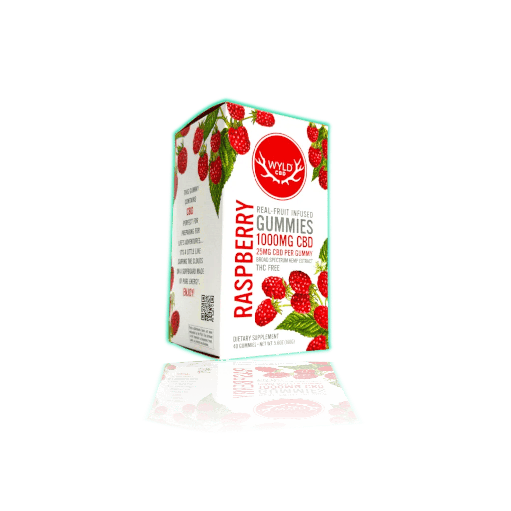 WYLD CBD Gummies-1000mg Raspberry